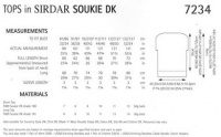Knitting Pattern - Sirdar 7234- Soukie DK - Tops